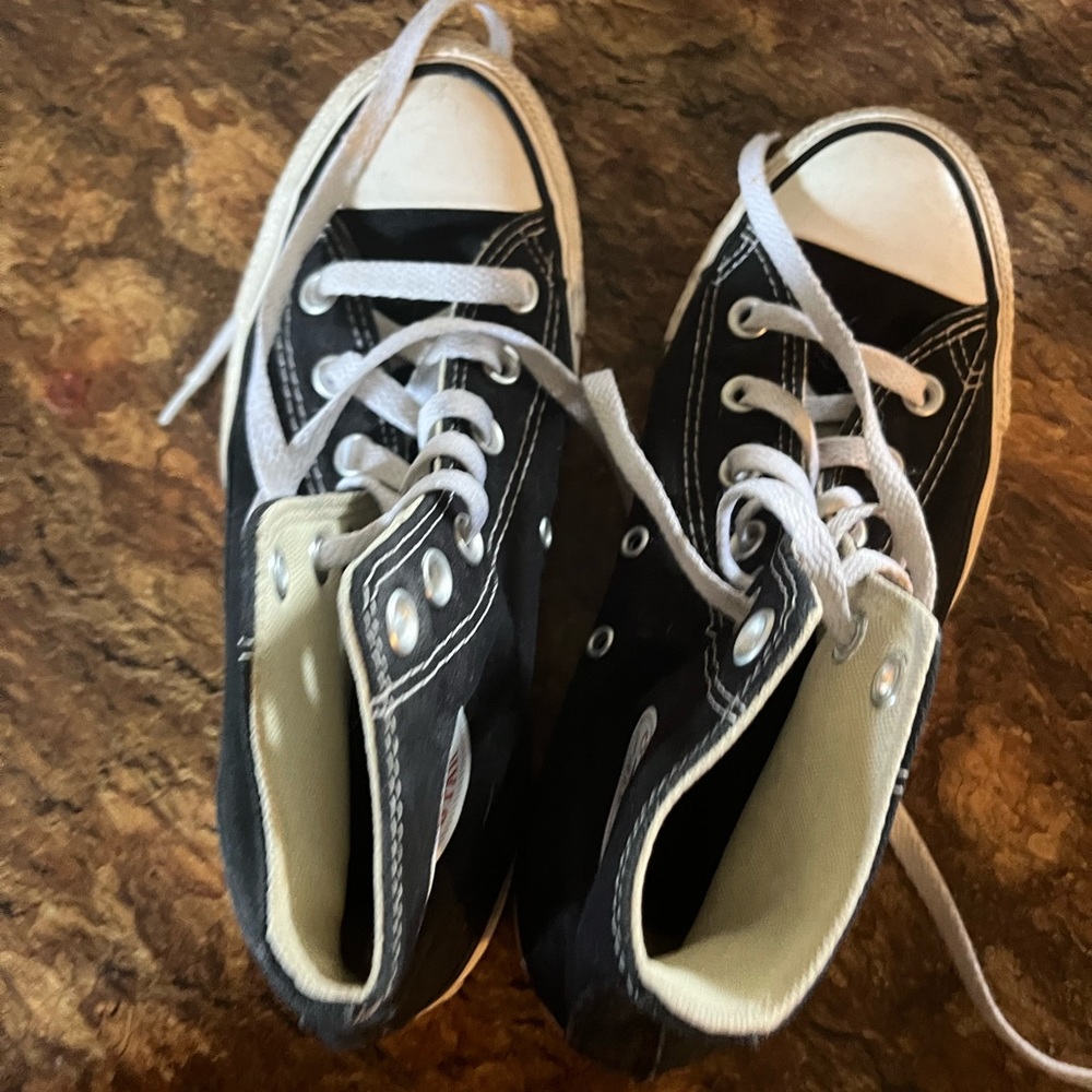 black high top converse